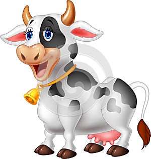 Cartoon Happy cartoon cow