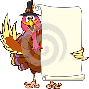 Cartoon happy cute thanksgiving turkey bird. Vector illustration isolated. Design for Thanksgiving Day