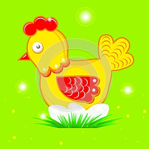 Cartoon hen