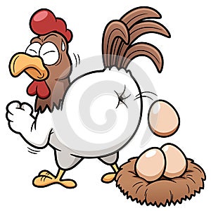 Cartoon hen