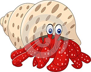 Cartoon hermit crab