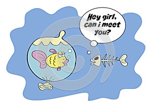 Cartoon: Hey Girl, can I meet you