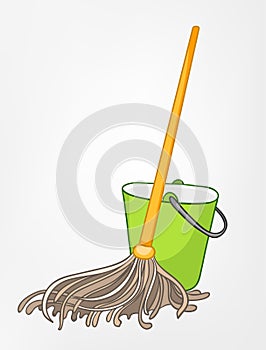 Cartoon Home Miscellaneous Mop