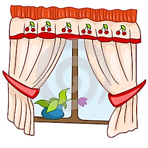 Cartoon Home Window
