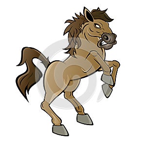 Cartoon horse or stallion photo