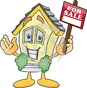 Cartoon Houses For Sale Signs