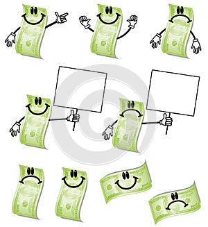 Cartoon Hundred Dollar Bills photo