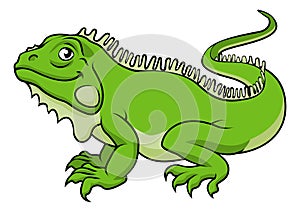 Cartoon Iguana Lizard