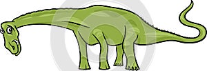 Cartoon illustration of diplodocus dinosaur