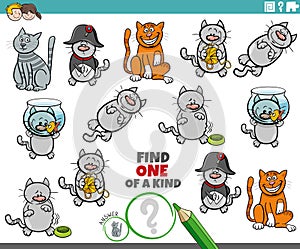 one of a kind game with funny comic cats and kittens