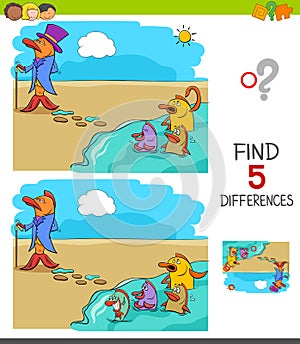 Find differences game for kids