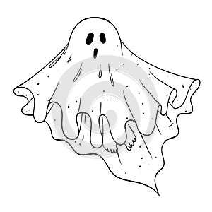 Cartoon image of ghost