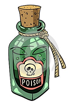 Cartoon image of poison
