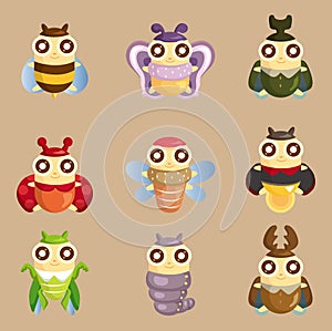 Cartoon insect bug icon