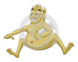 Cartoon internet troll
