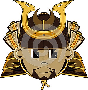 Cartoon Japanese Samurai Warrior