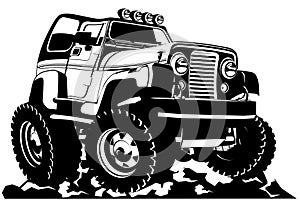 Cartoon jeep