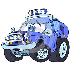 Cartoon jeep car