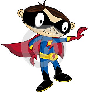 Cartoon Kid Superhero photo