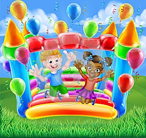 Cartoon Kids Bouncy Castle