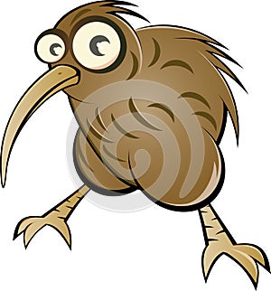 Cartoon kiwi bird