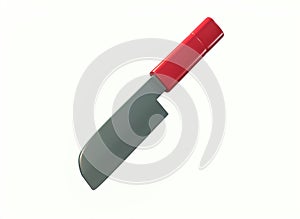 cartoon knife on a white background 3d rendering