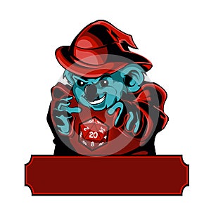 Cartoon koala Wizard