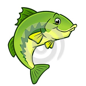 Cartoon Largemouth Bass