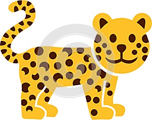 Cartoon leopard gepard