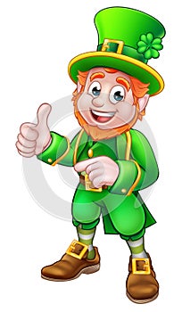 Cartoon Leprechaun St Patricks Day Character photo
