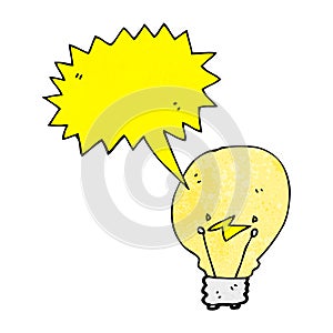 cartoon light bulb