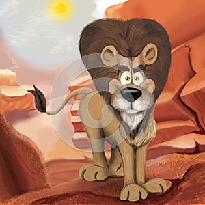 Cartoon Lion