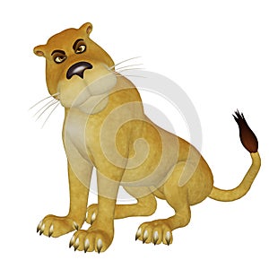 Cartoon lioness photo