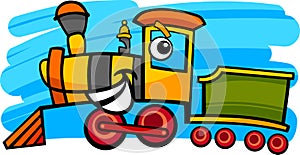Cartoon locomotive or train character
