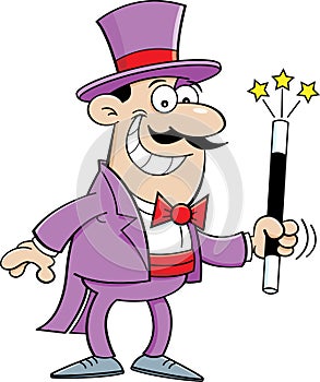 Cartoon magician