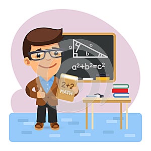 Cartoon Math Teacher