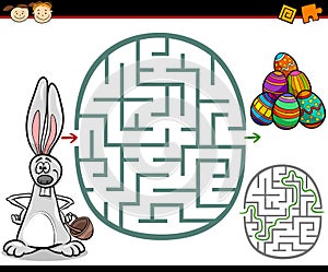 Cartoon maze or labyrinth game