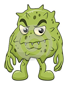 Cartoon microbe