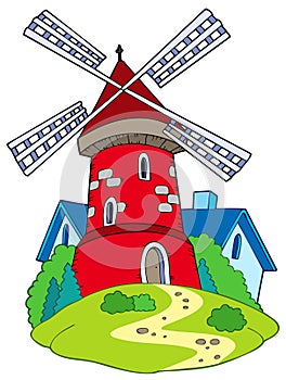 Cartoon mill photo