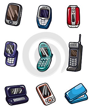 Cartoon mobile phone icon