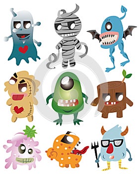 Cartoon monster icon