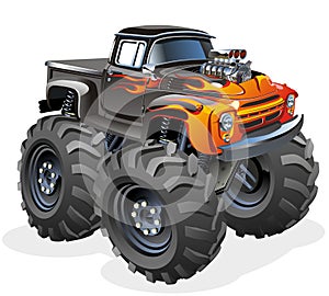 Cartoon Monster Truck photo