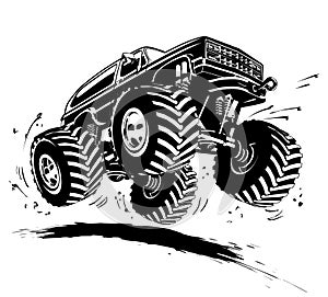 Cartoon Monster Truck