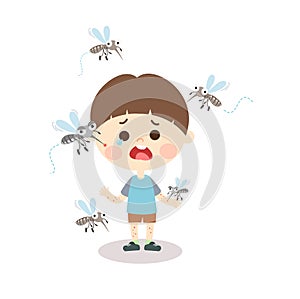 Cartoon Mosquitoes Vector