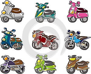 Cartoon motorcycle photo
