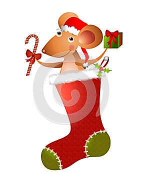 Cartoon Mouse Christmas 2