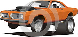 Cartoon Muscle Car