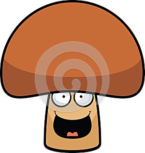 Cartoon Mushroom Happy