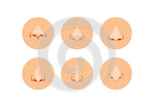 Cartoon noses vector