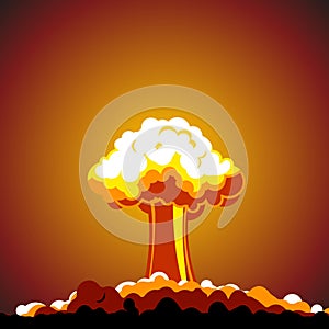 Cartoon Nuclear explosion